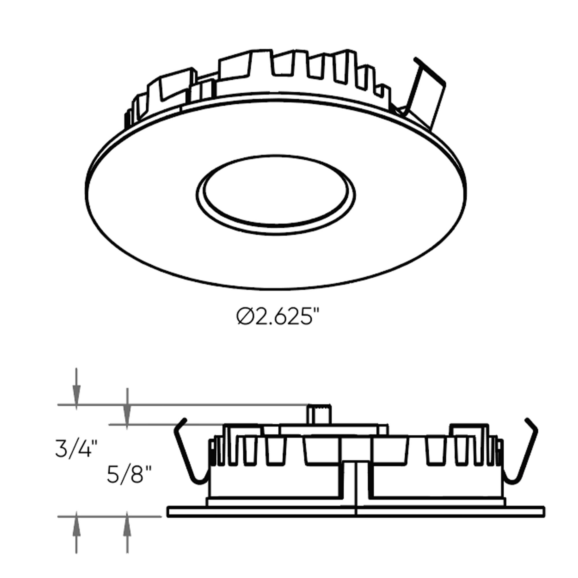 12V LED recessed superpuck, 5CCT
