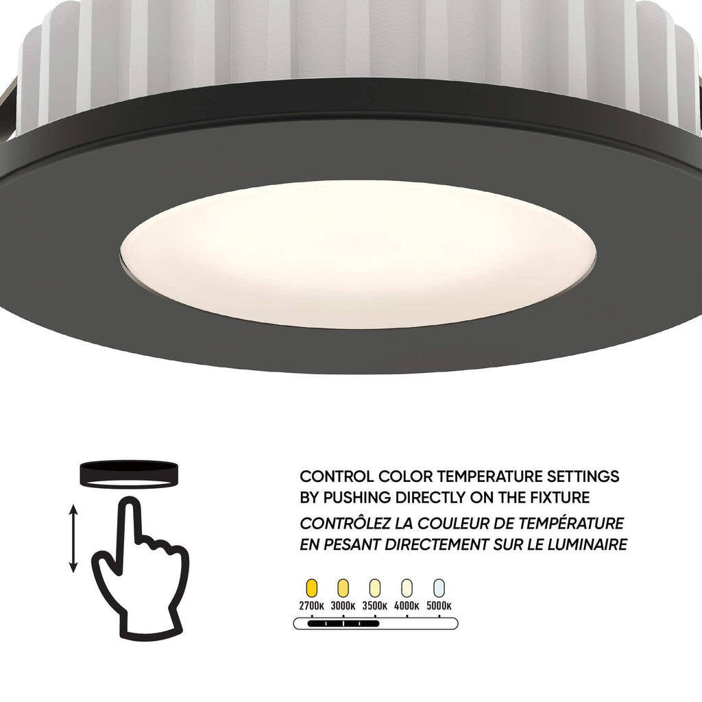 Puck 24v, recessed - Black
