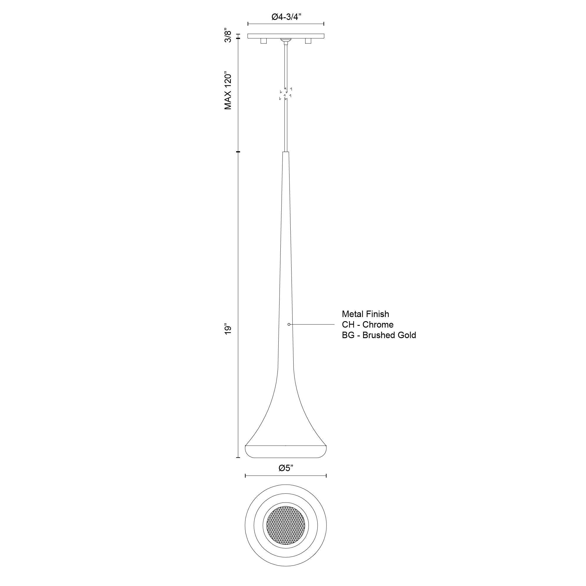 Bach 5-light Pendant