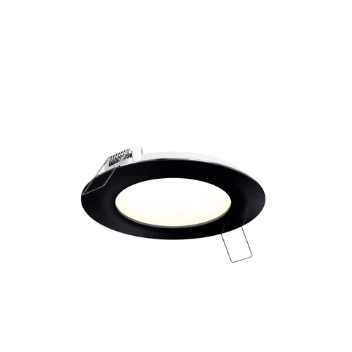 5006-CC – Multi CCT Slim Round Recessed Panel Light – Noir / Black