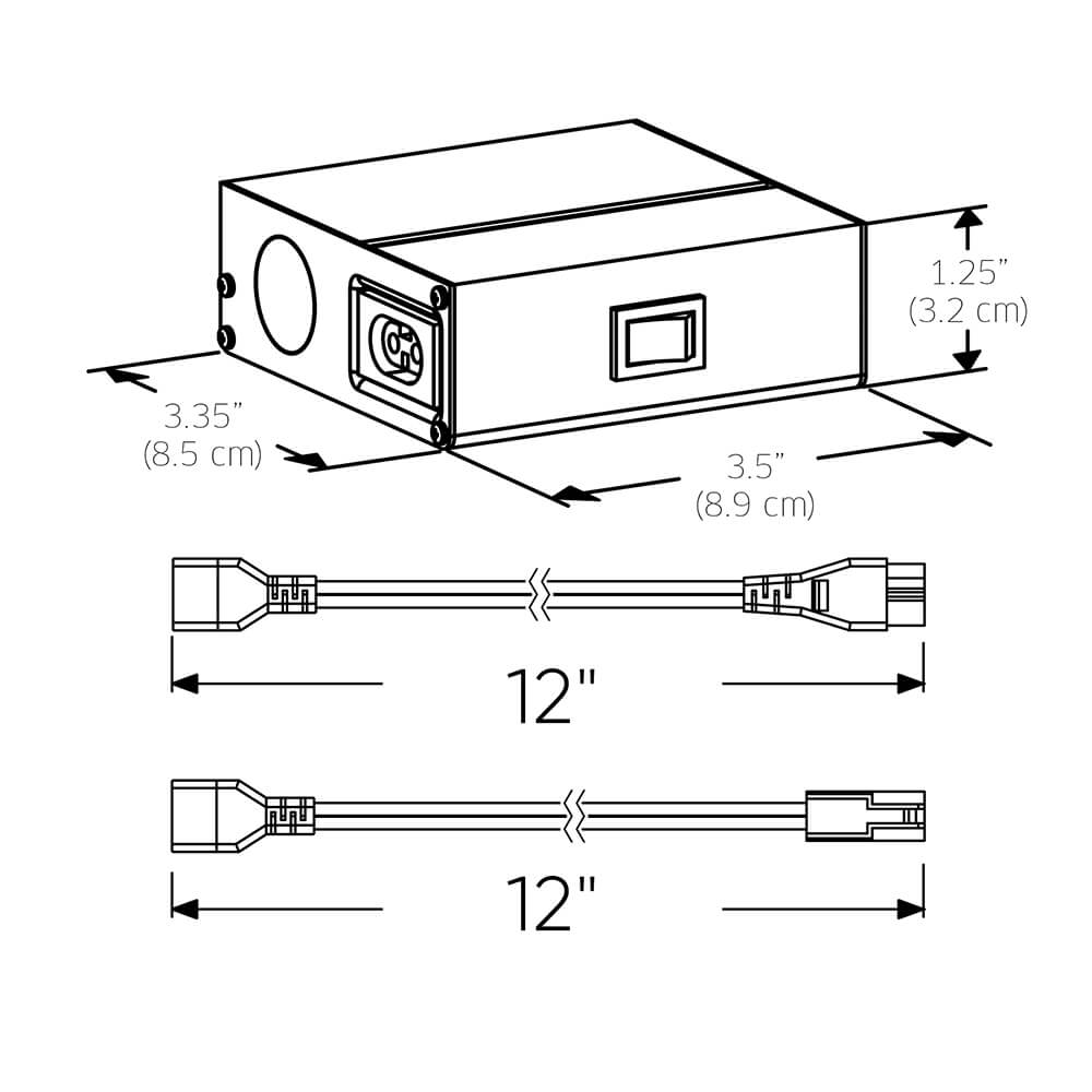 Junction box for PowerLED linears and pucks