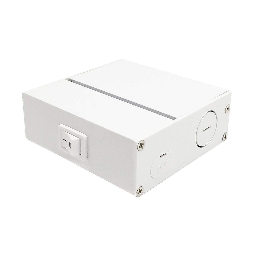 Junction box for PowerLED linears and pucks