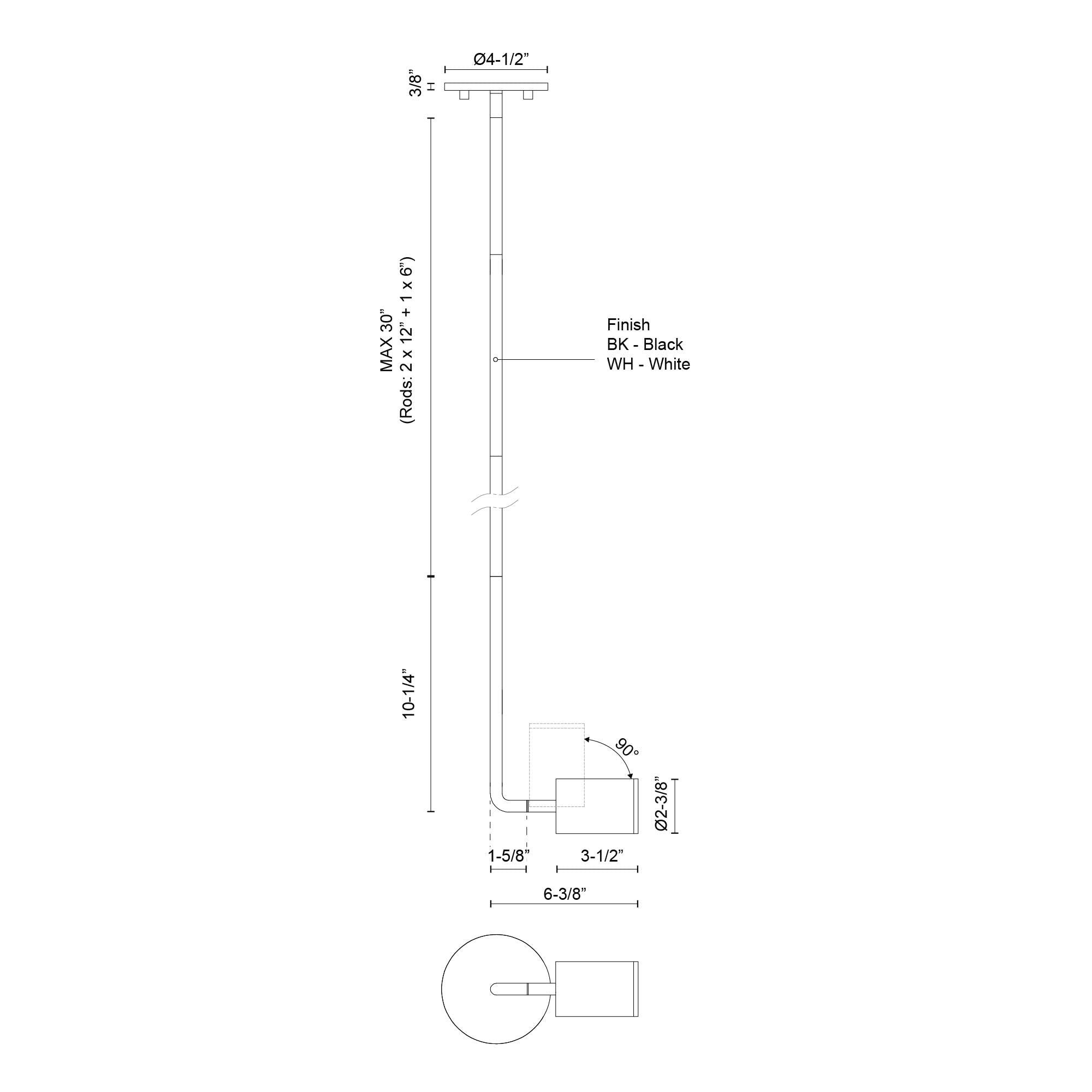 Barclay 3-in Wall/Ceiling Light
