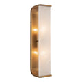 Abbott 19-in Wall/Vanity Light — Vintage Brass/Alabaster