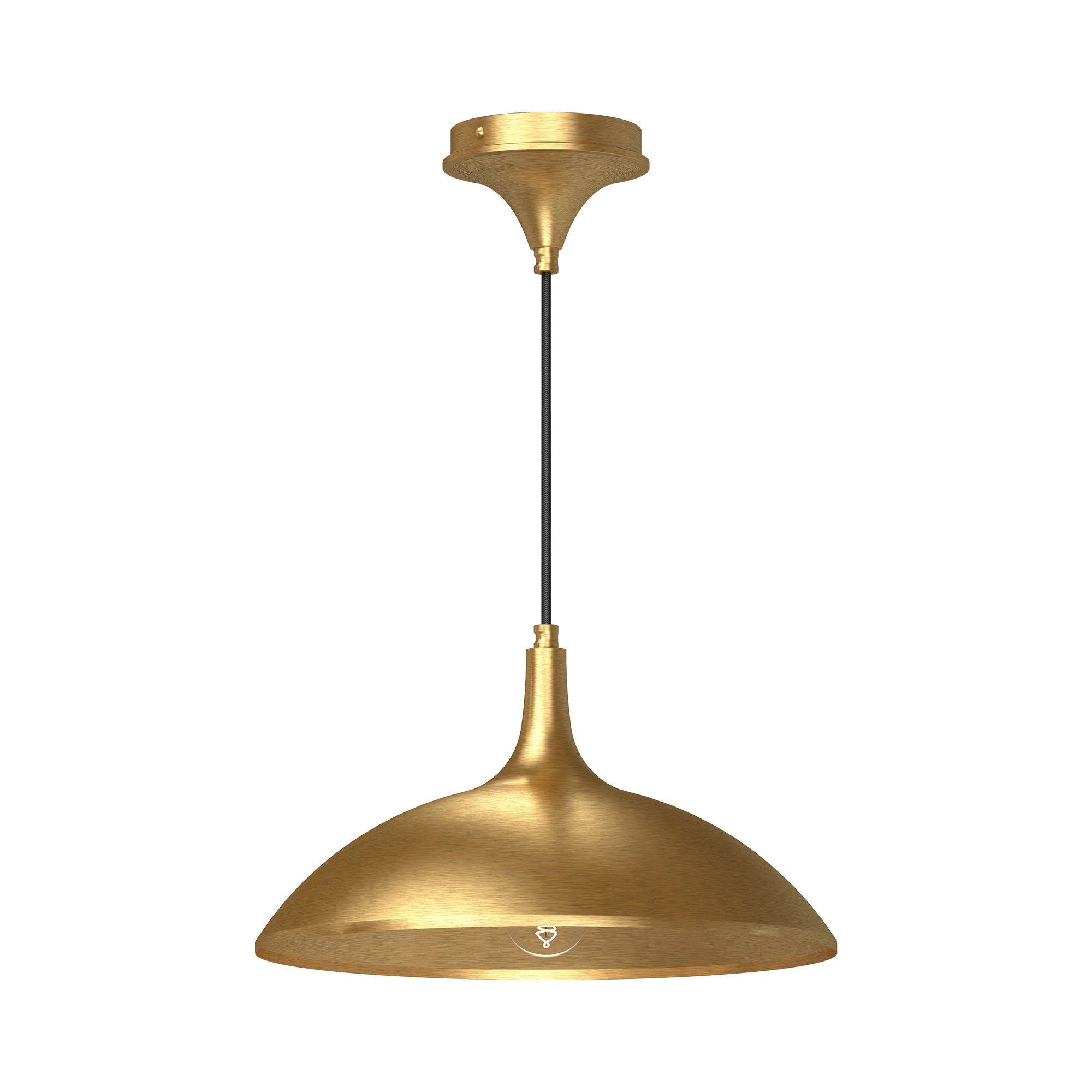 Abel 14-in Pendant — Brushed Gold