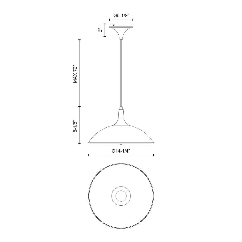 Abel 14-in Pendant