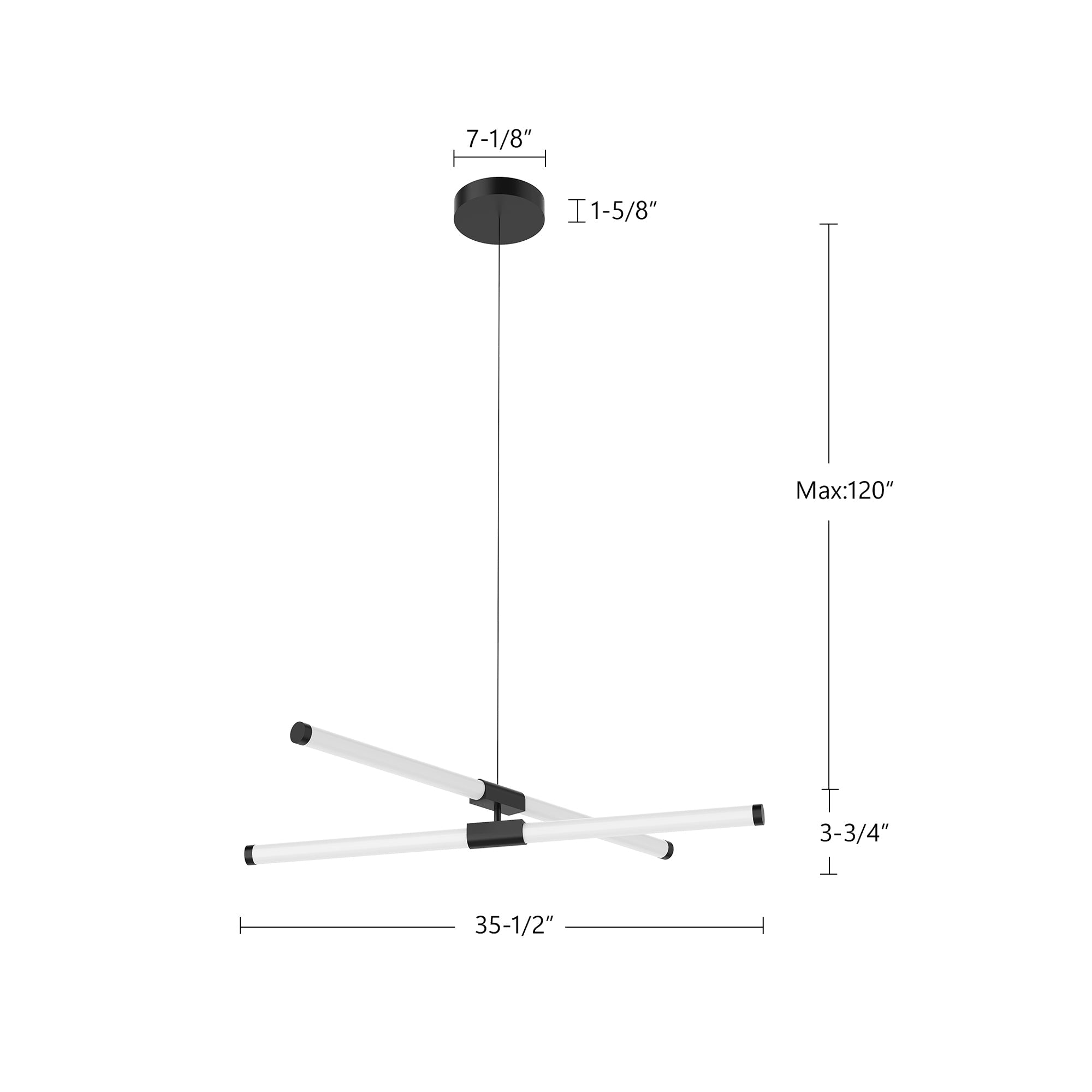 Akari 37-in Chandelier