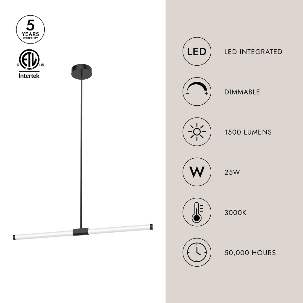 Akari 37-in Linear Pendant
