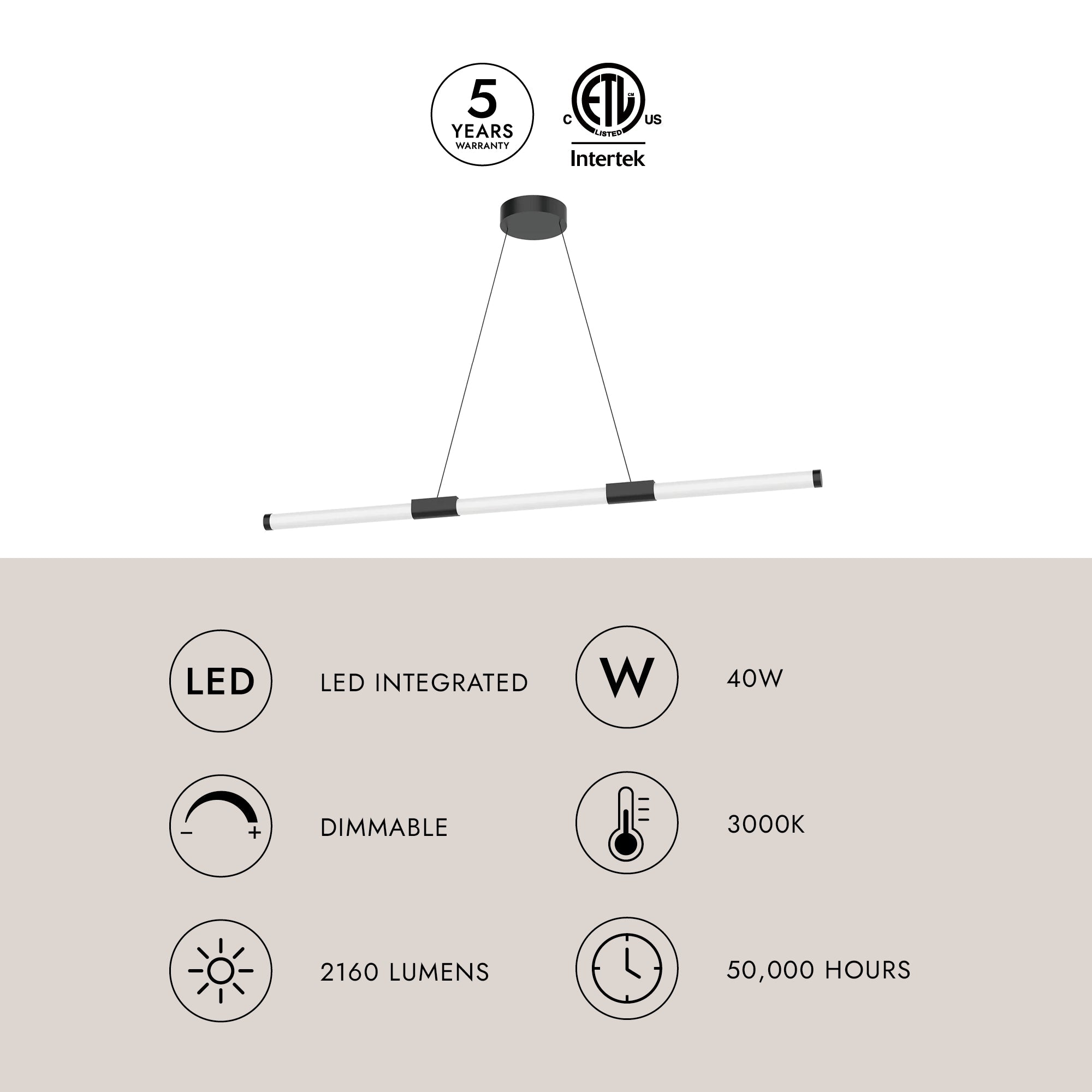 Akari 48-in Linear Pendant