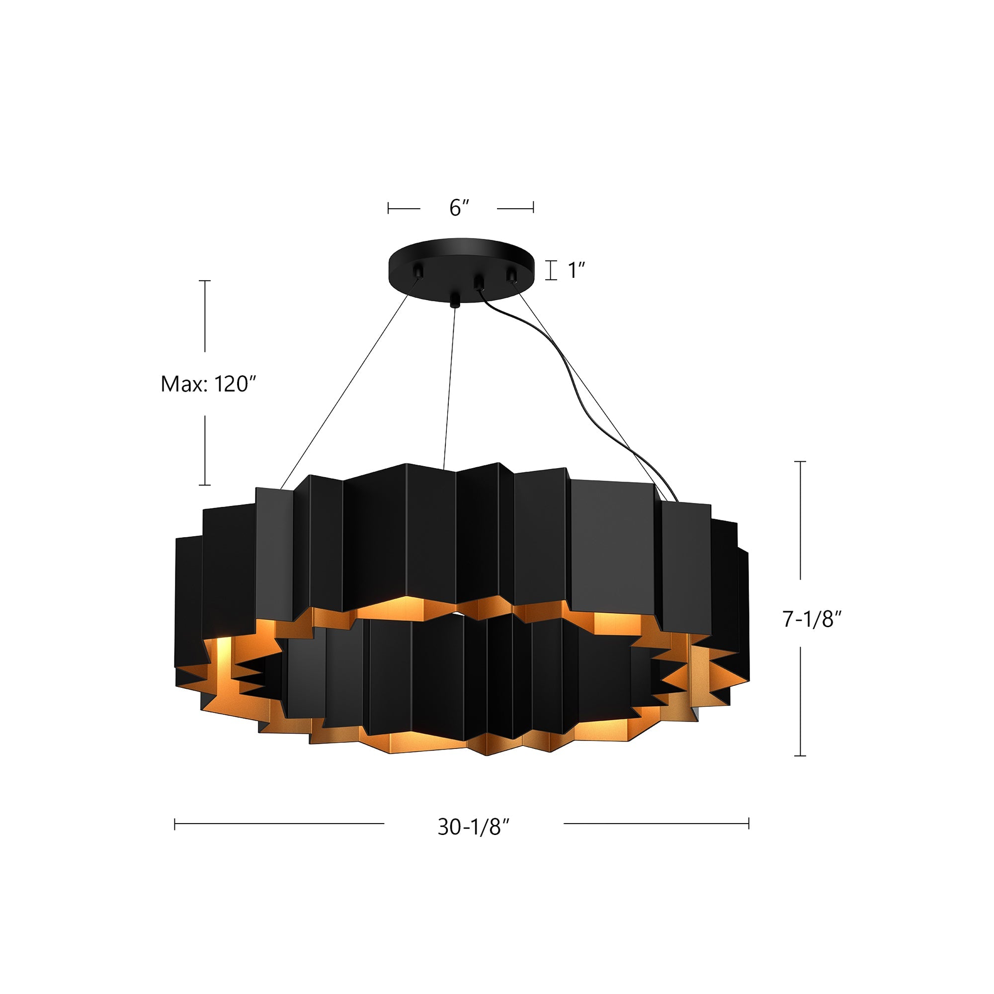 Akira 30-in Chandelier