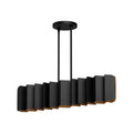 Akira 42-in Linear Pendant — Black/Gold