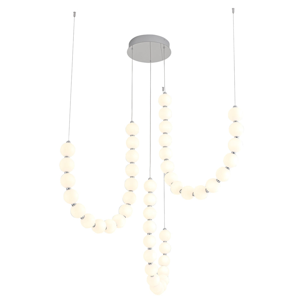 Akoya 54-in 3-Head Chandelier