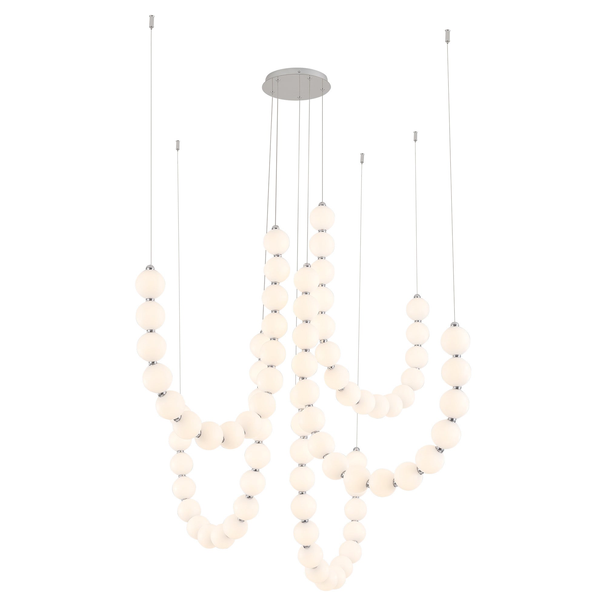 Akoya 54-in 5-Head Chandelier