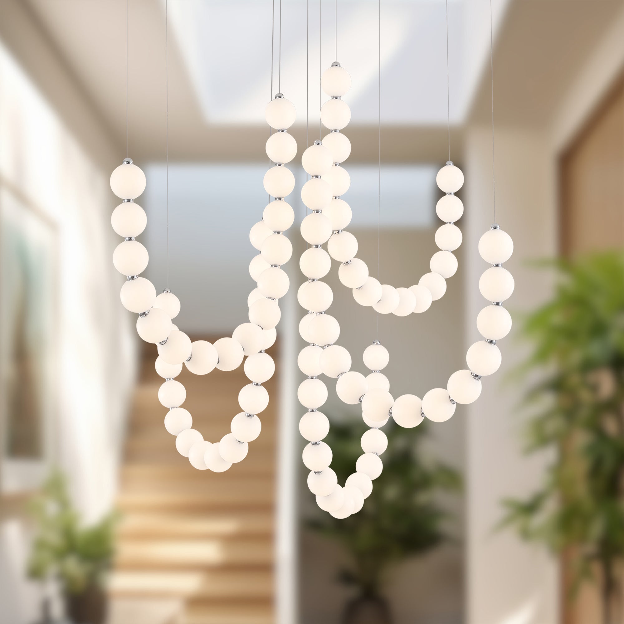 Akoya 54-in 5-Head Chandelier