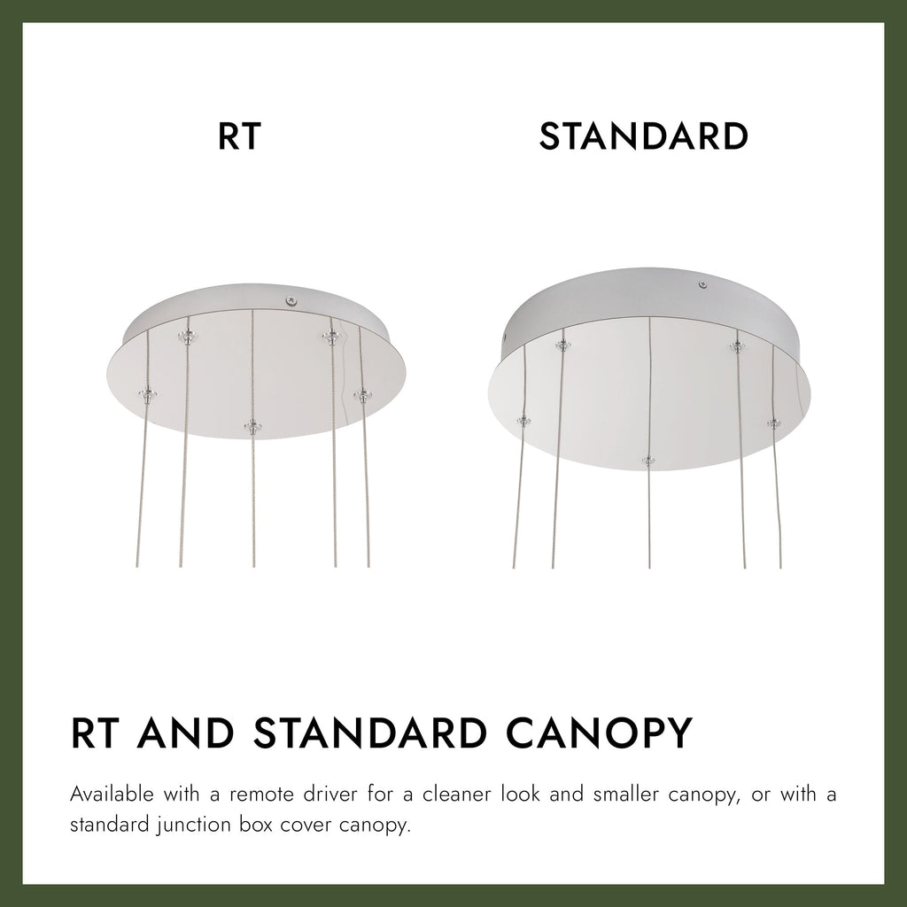 Akoya 54-in 5-Head Chandelier