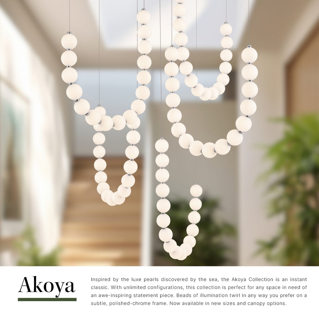 Akoya 54-in 5-Head Chandelier
