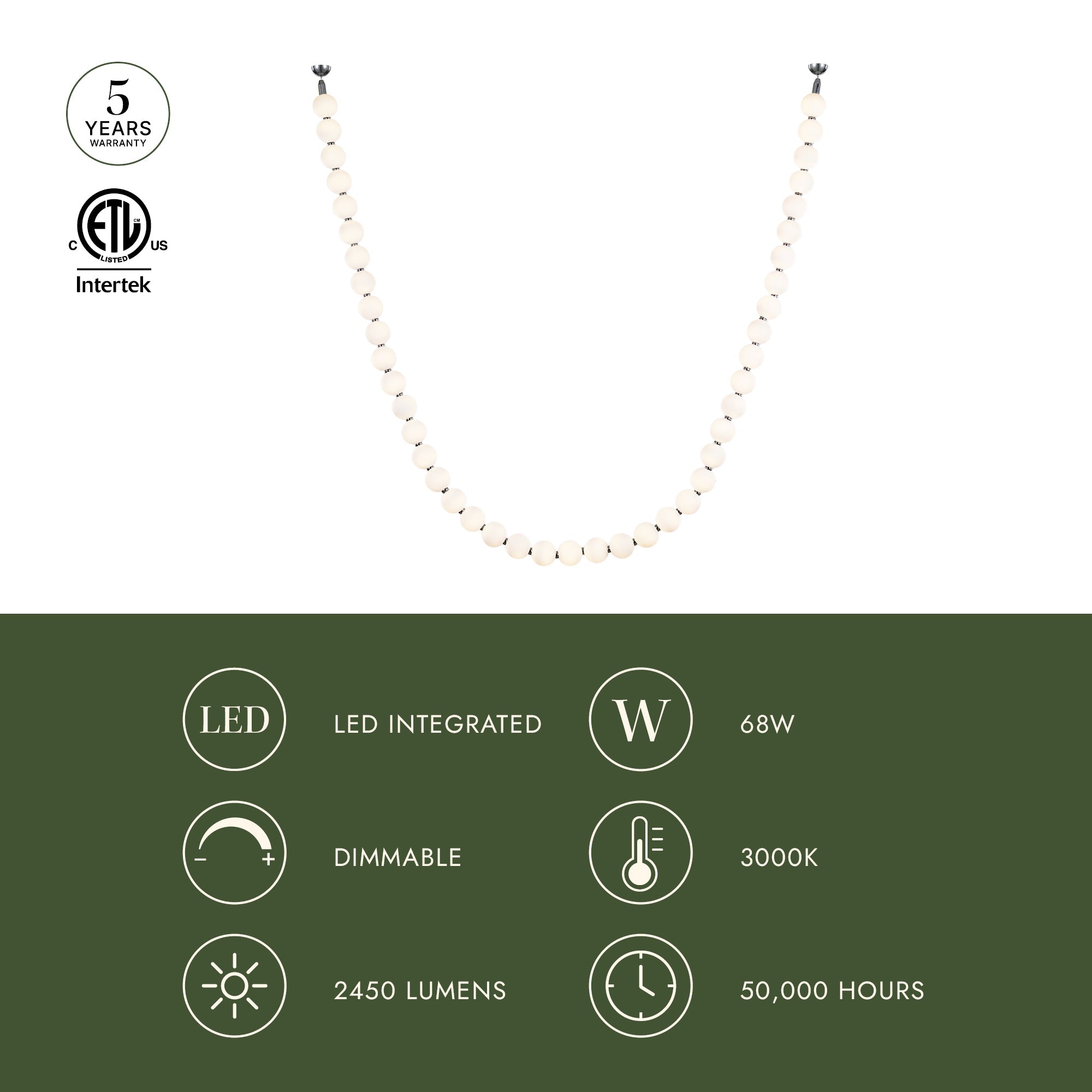 Akoya 12.5-ft Pendant