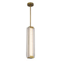 Alai 24-in Pendant — Vintage Brass/Ribbed Glass [Universal Voltage]