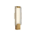 Alai 18-in Wall/Vanity Light — Vintage Brass/Ribbed Glass