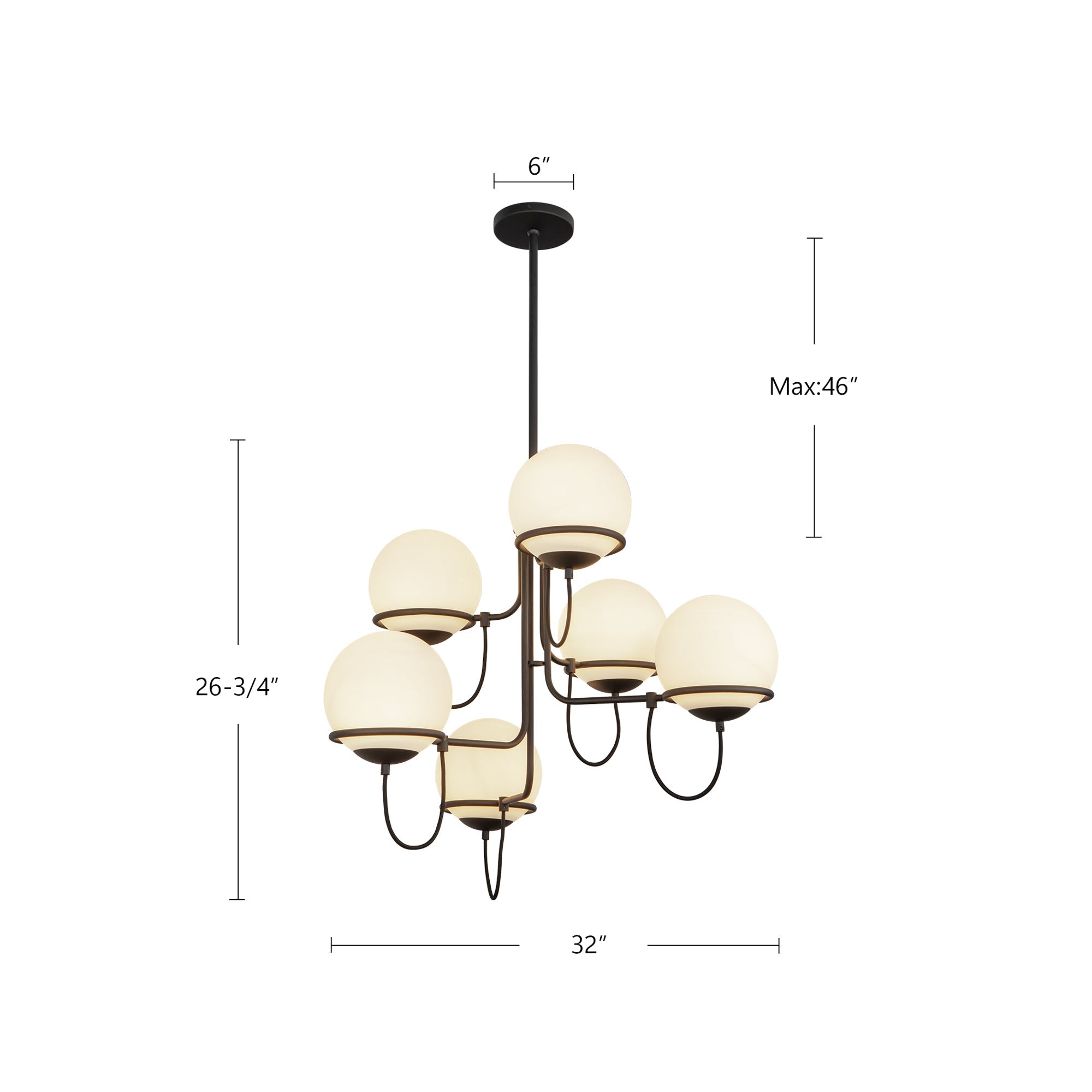 Alba 32-in Chandelier