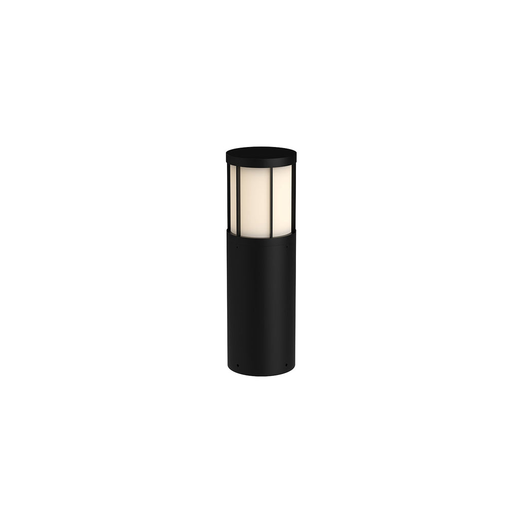 Alden 20-in Exterior Bollard — Black [Universal Voltage]