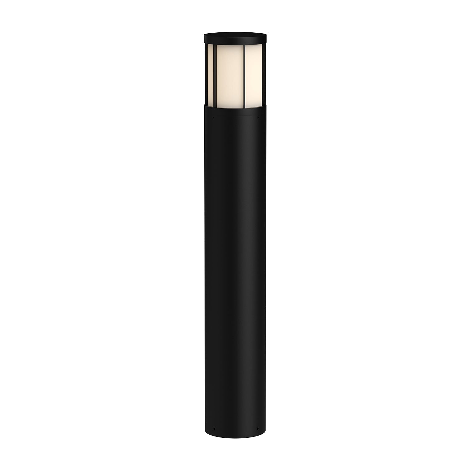 Alden 41-in Exterior Bollard — Black [Universal Voltage]
