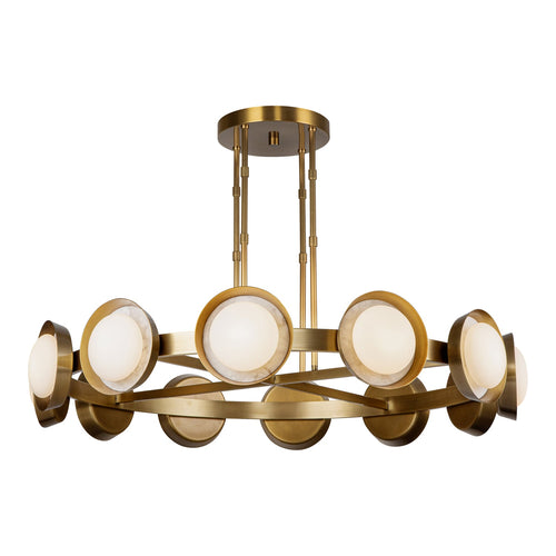 Alonso 50-in Chandelier — Vintage Brass [Universal Voltage]