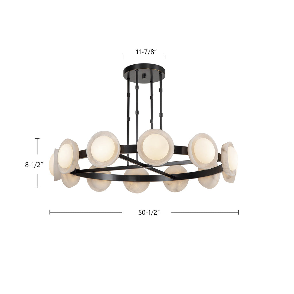 Alonso 50-in Chandelier