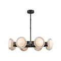 Alonso 37-in Chandelier — Urban Bronze/Alabaster [Universal Voltage]