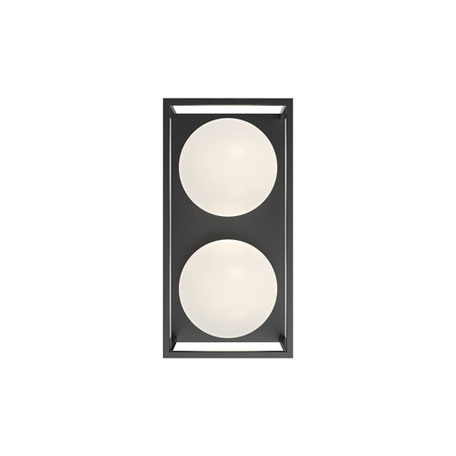 Amelia 13-in Exterior Wall Sconce — Black