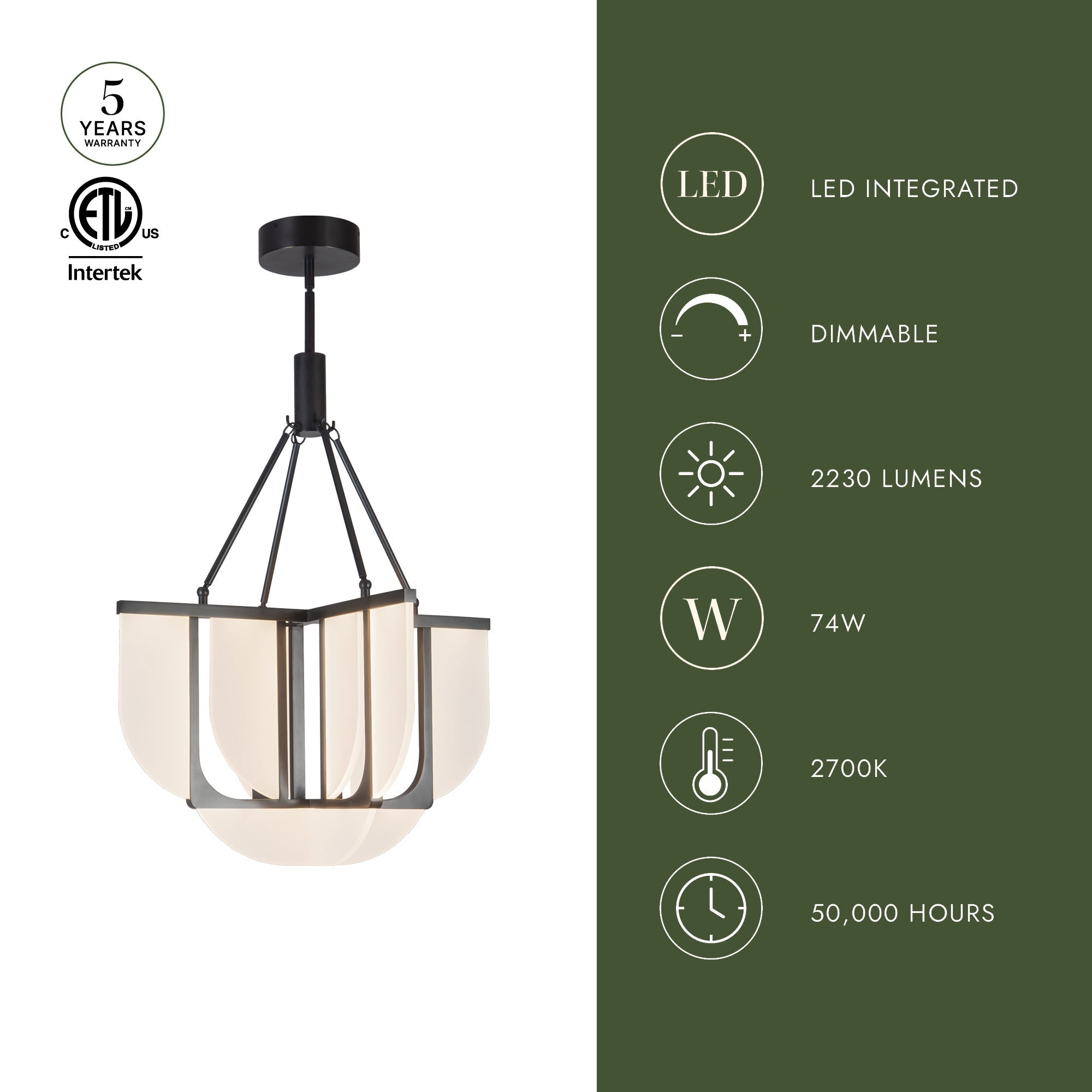 Anders 24-in Chandelier