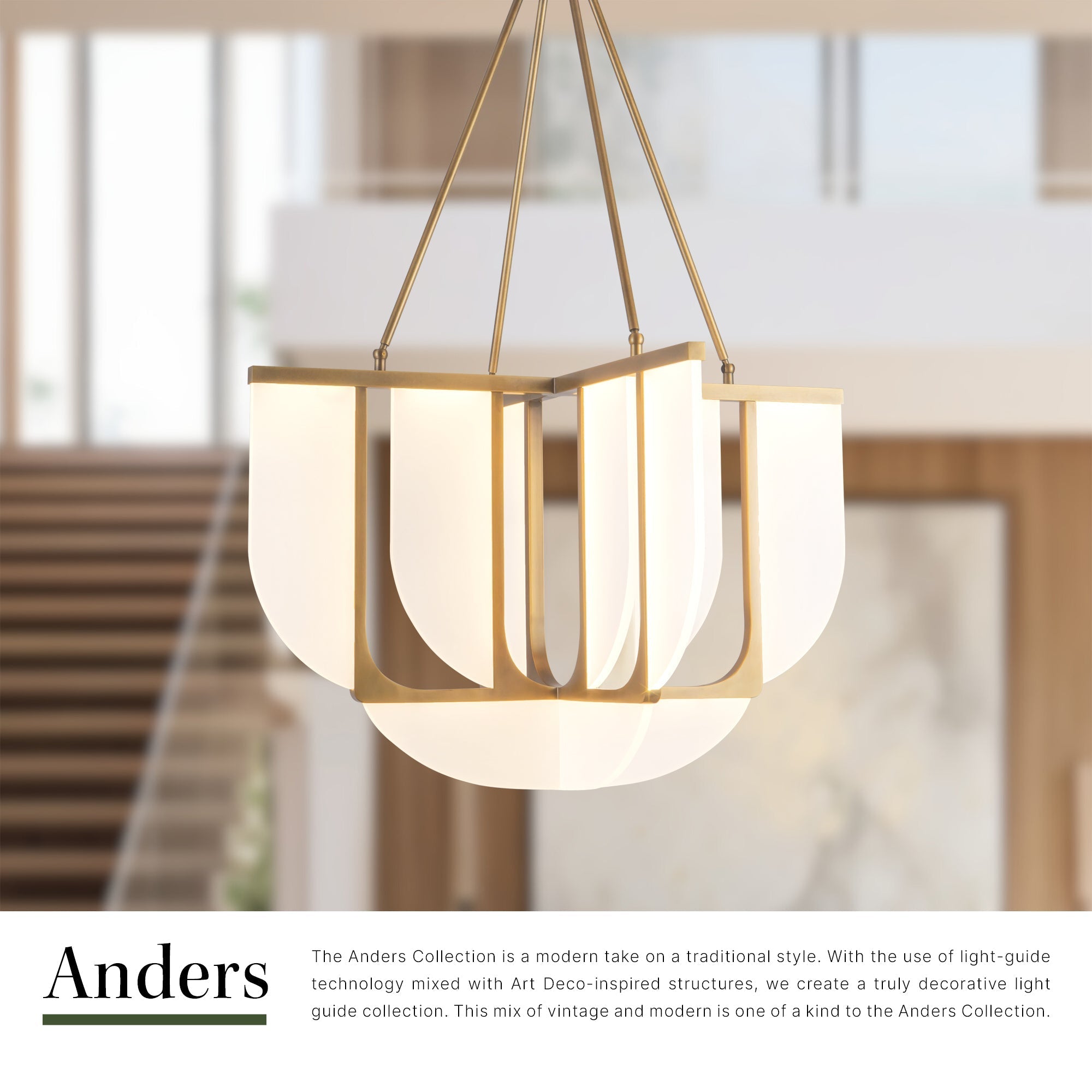 Anders 29-in Chandelier