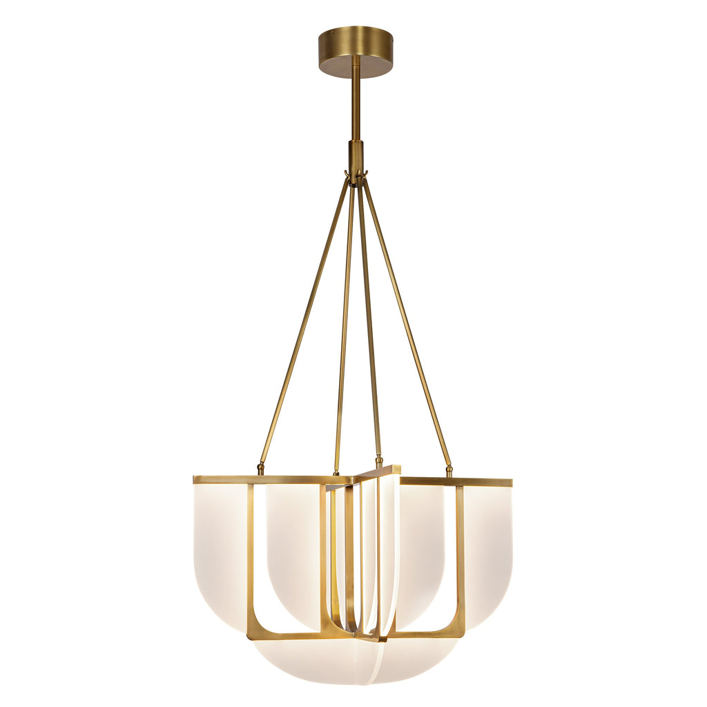 Anders 30-in Chandelier — Vintage Brass [Universal Voltage]