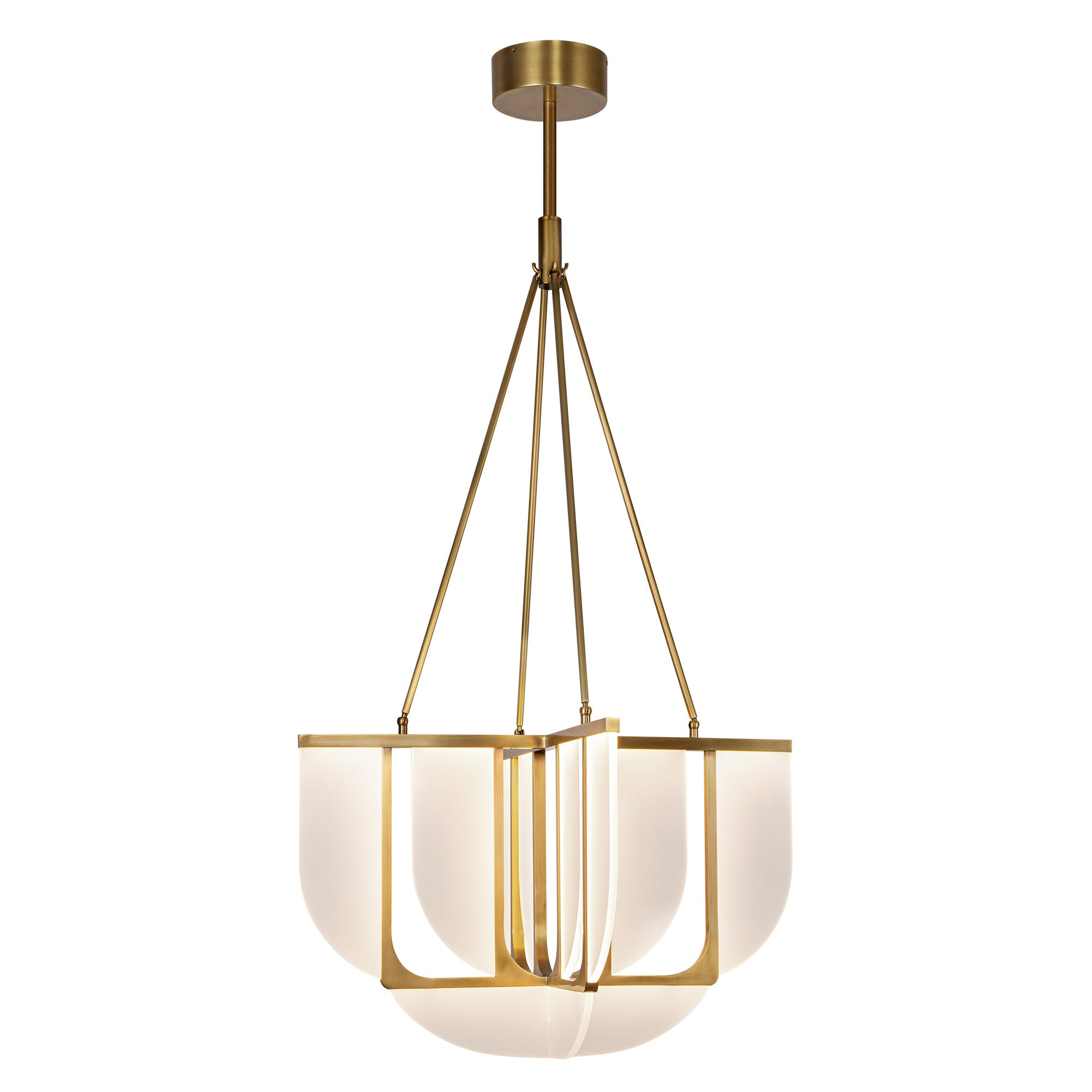 Anders 30-in Chandelier — Vintage Brass [Universal Voltage]