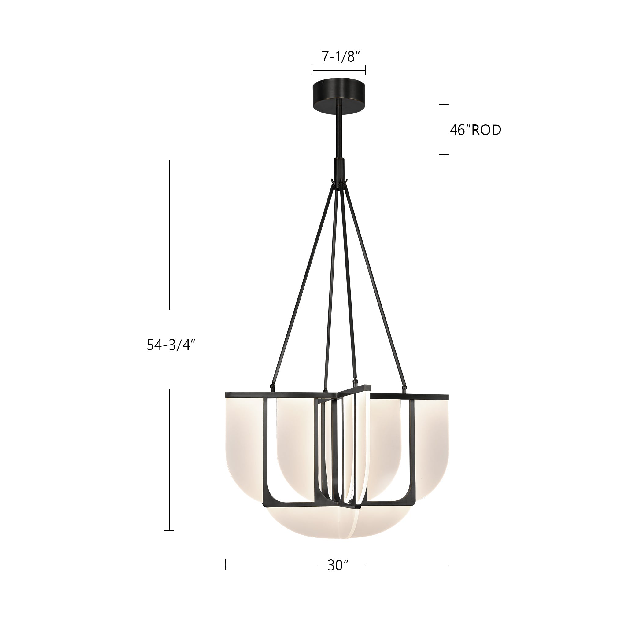 Anders 30-in Chandelier