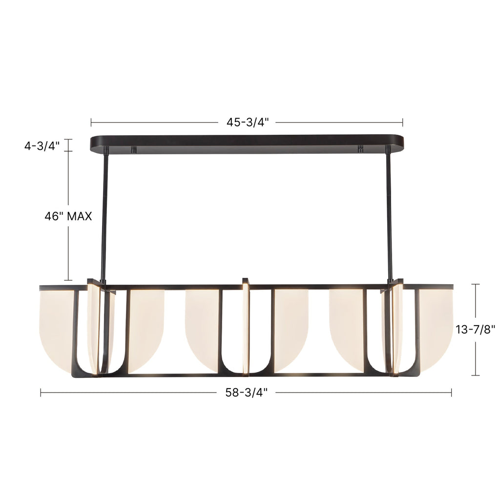 Anders 59-in Linear Pendant