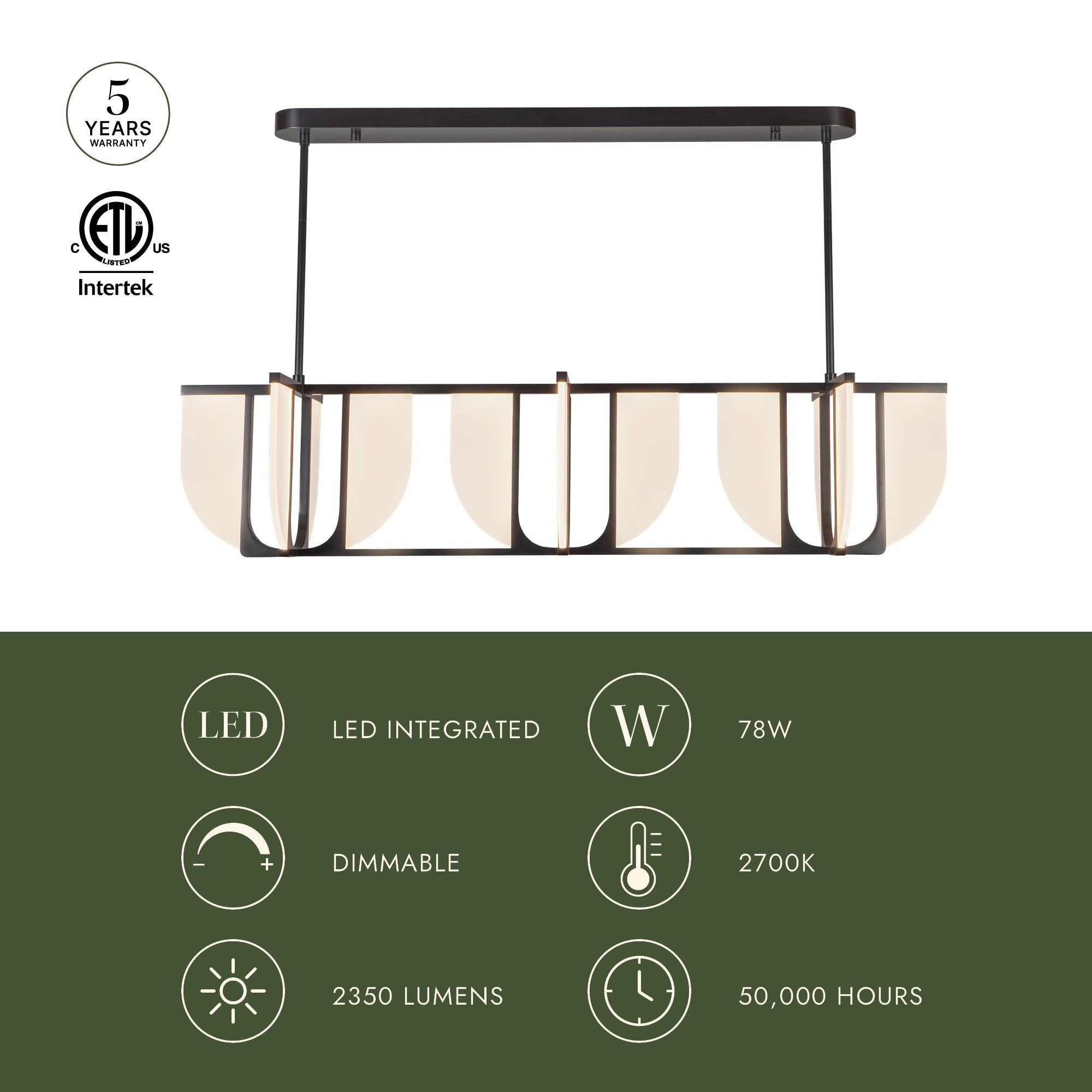 Anders 30-in Chandelier