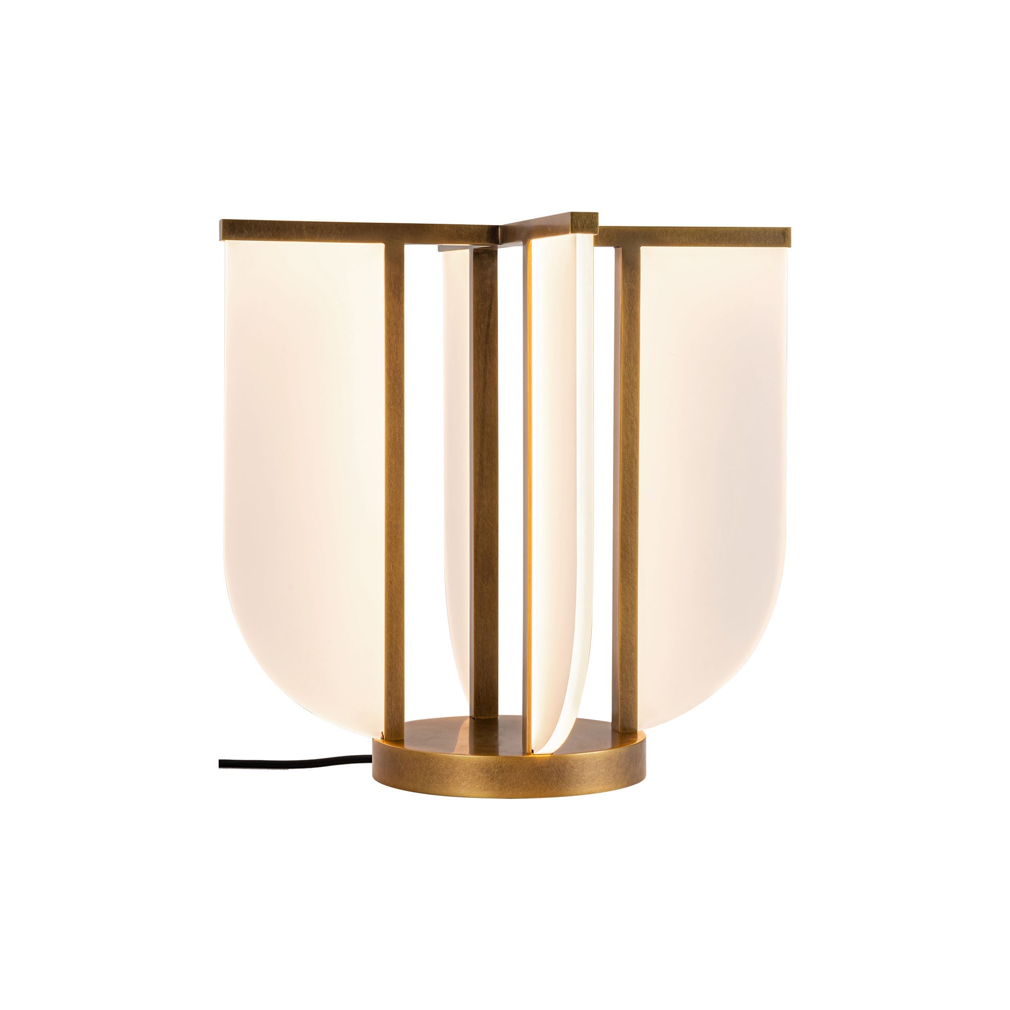 Anders 15-in Table Lamp — Vintage Brass