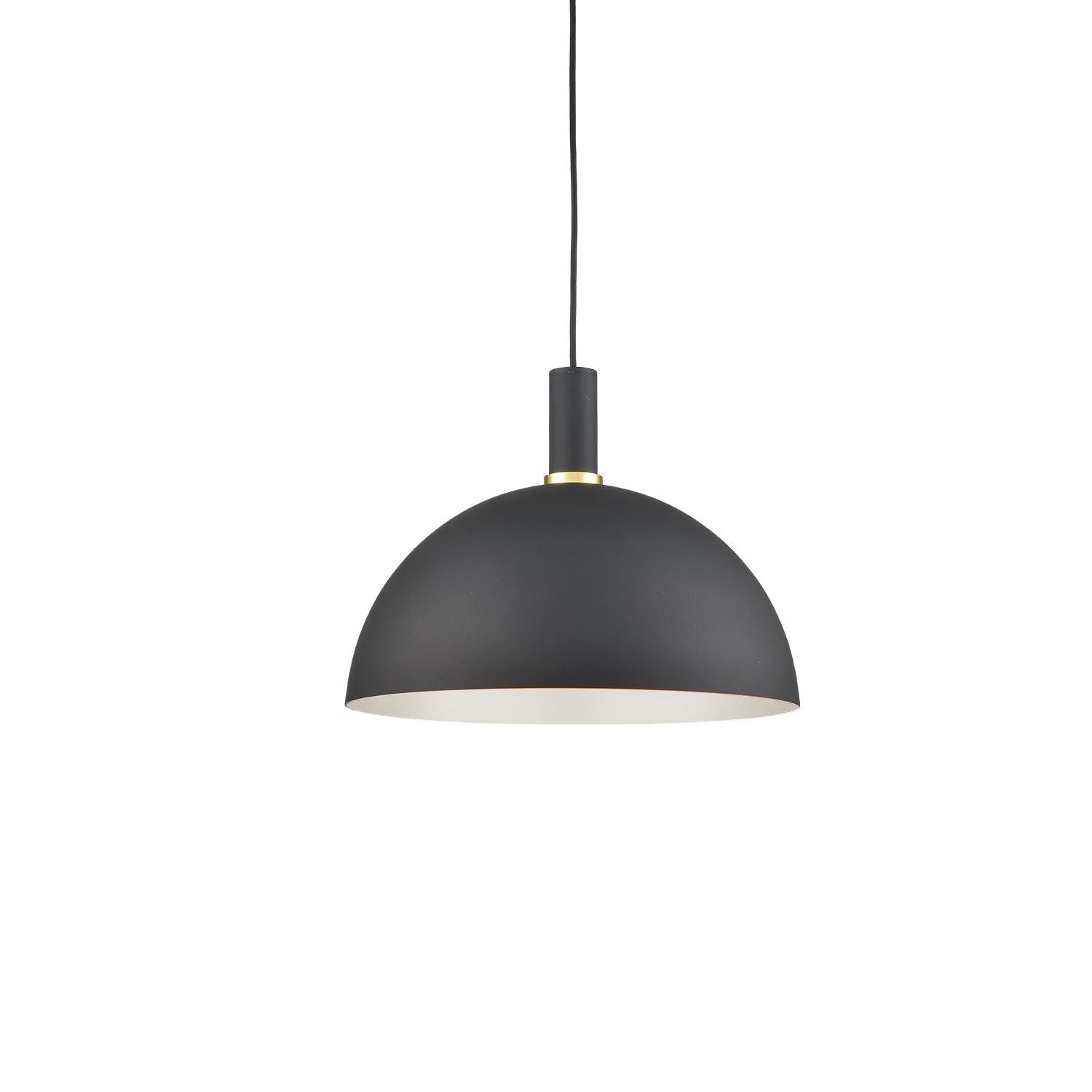 Archibald 16-in Pendant — Black With Gold Detail