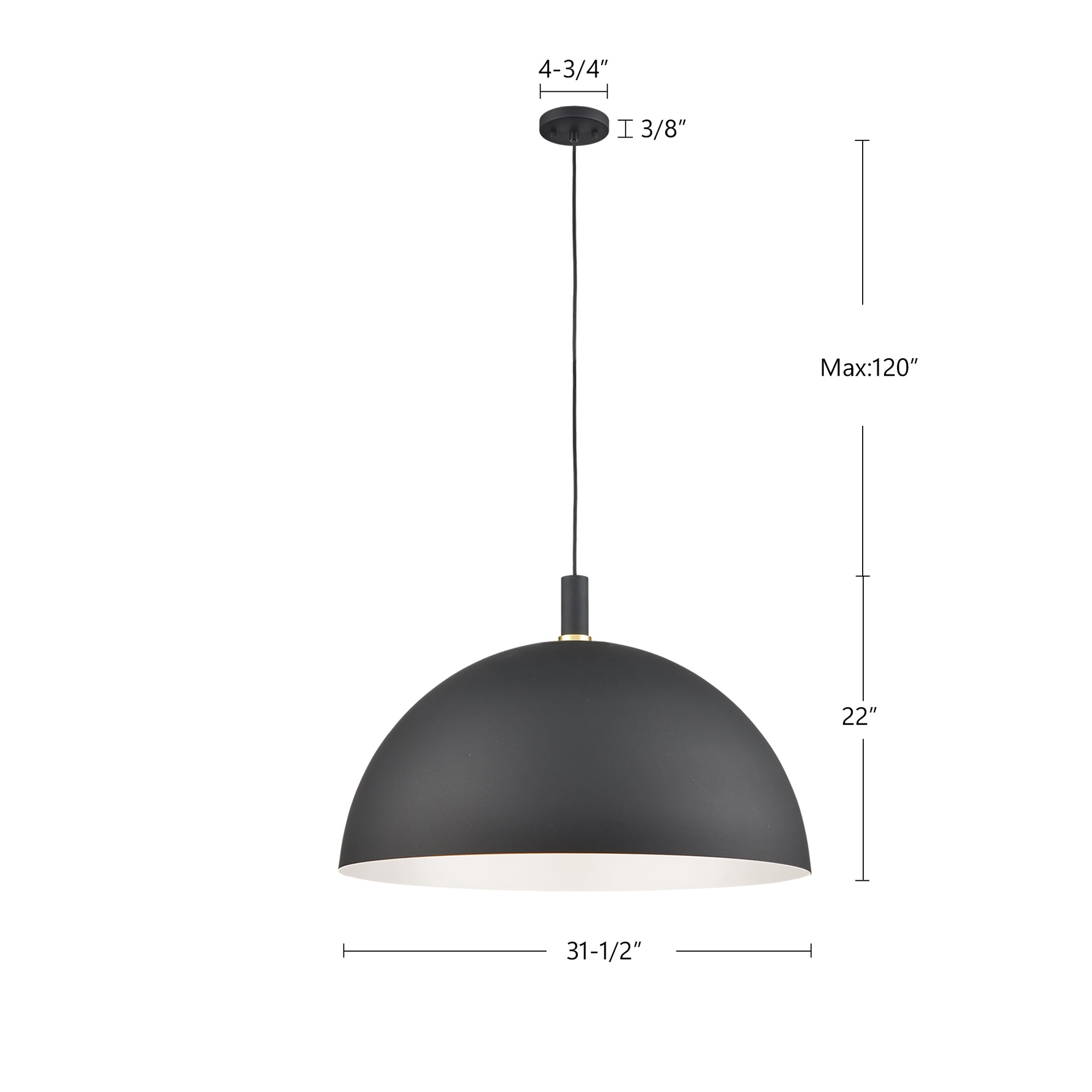 Archibald 32-in Pendant