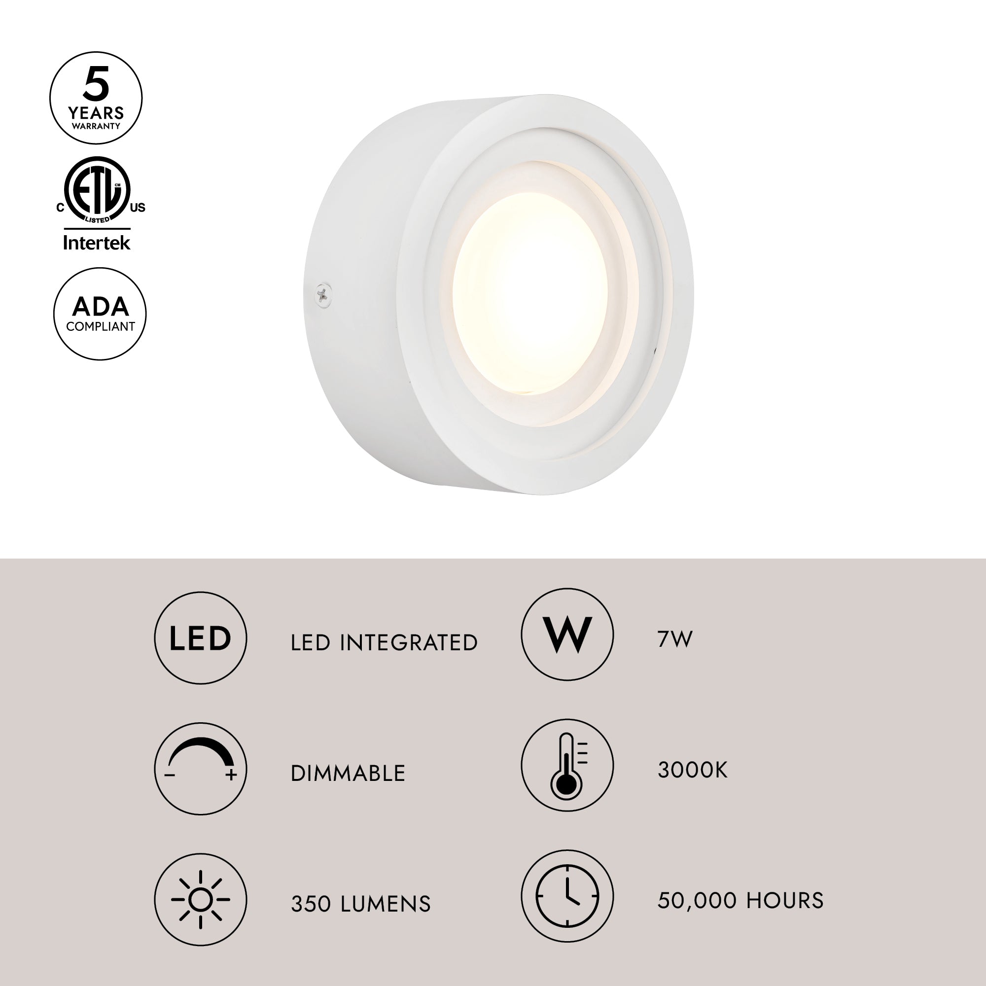 Arco 5-in Wall Sconce