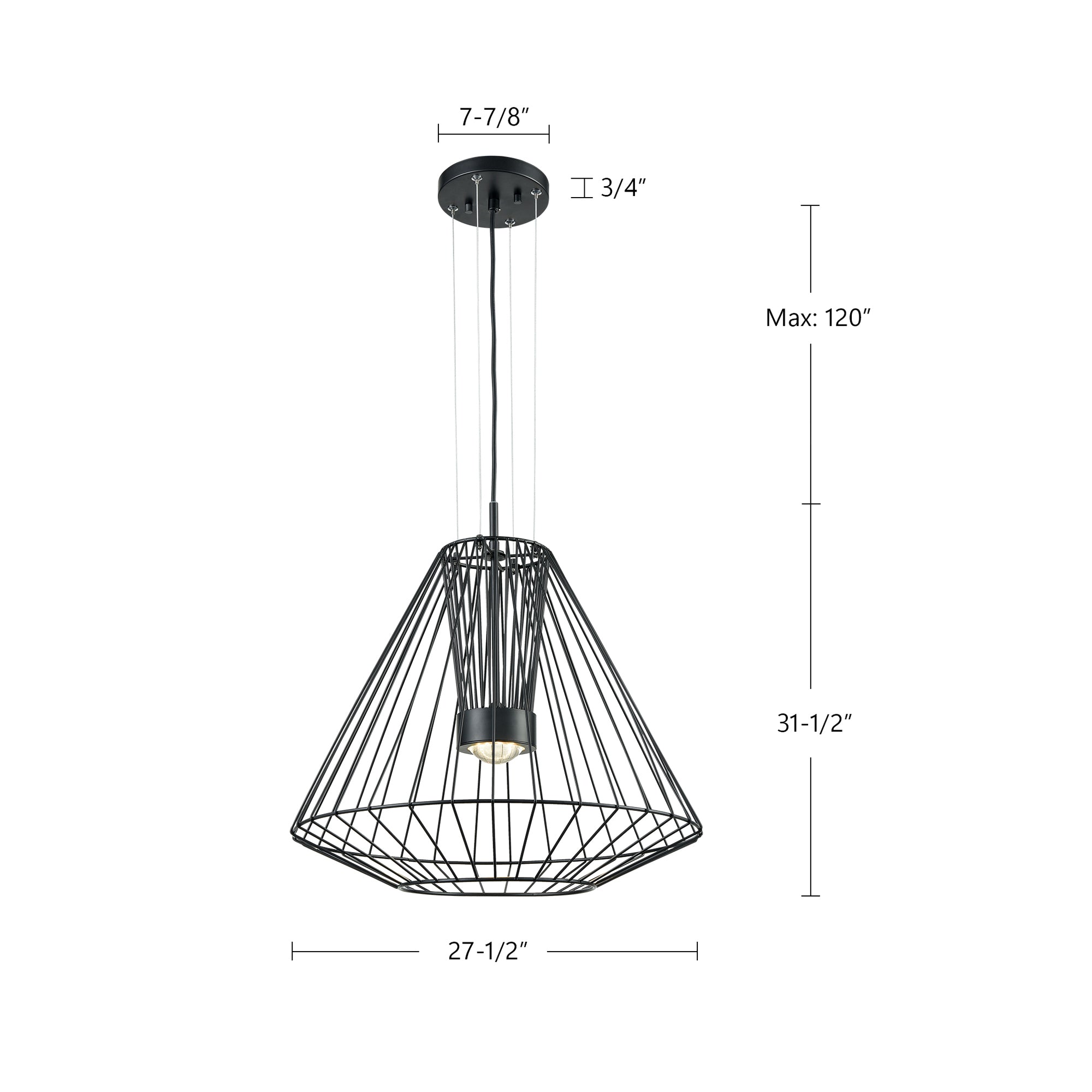Arctic 28-in Exterior Pendant