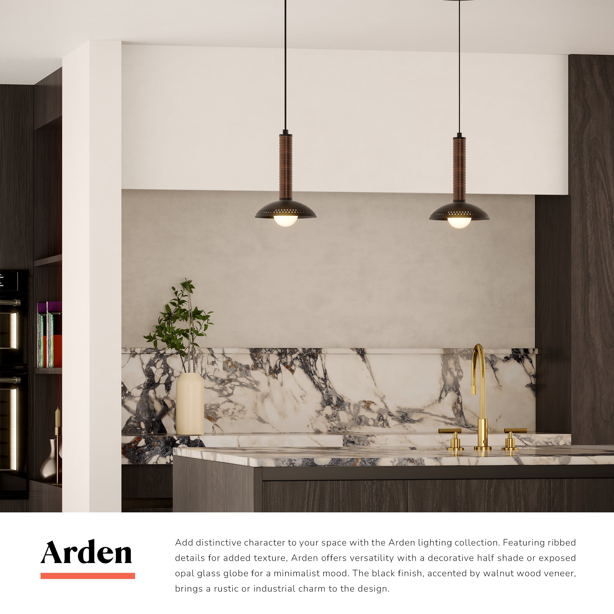 Arden 9-in (With Shade) Pendant