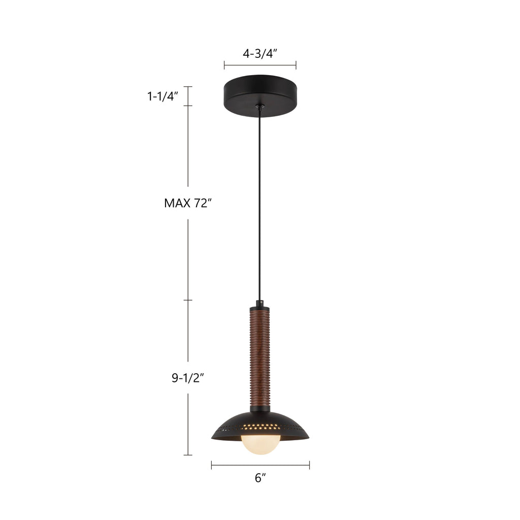 Arden 9-in (With Shade) Pendant