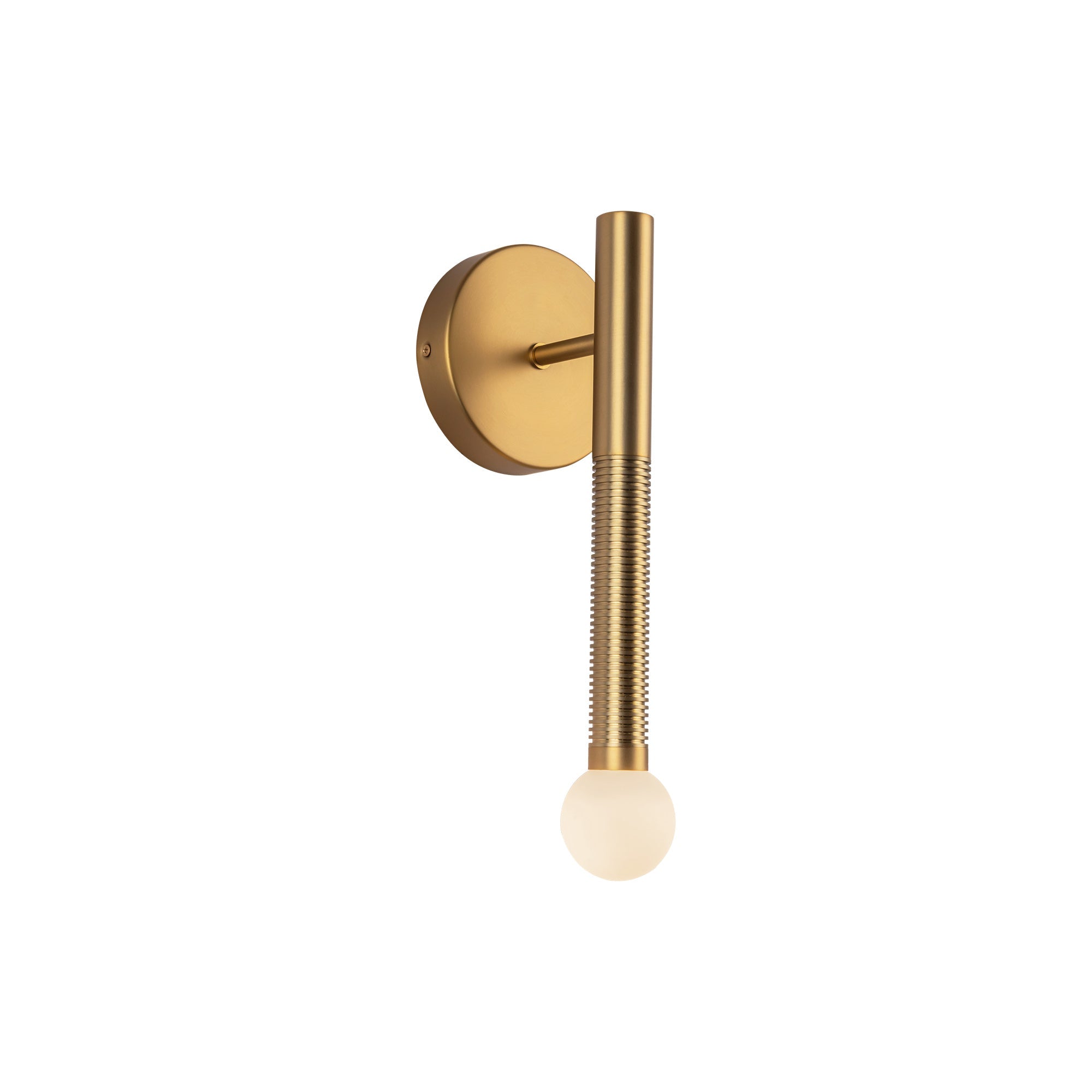 Arden 14-in Wall/Vanity Light — Brushed Gold/Opal Glass [Universal Voltage]