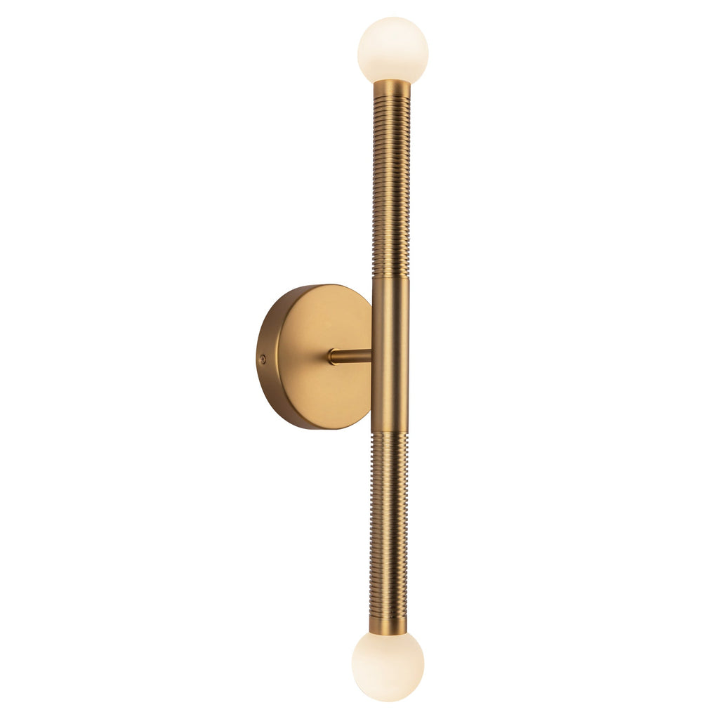 Arden 23-in Wall/Vanity Light — Brushed Gold/Opal Glass [Universal Voltage]