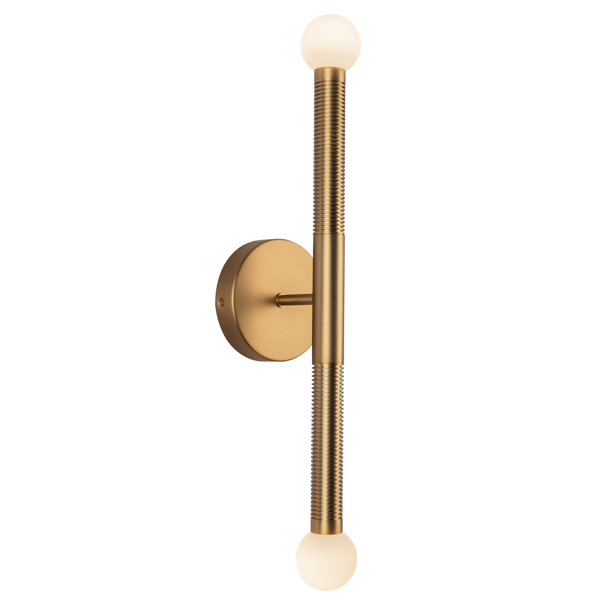 Arden 23-in Wall/Vanity Light — Brushed Gold/Opal Glass [Universal Voltage]