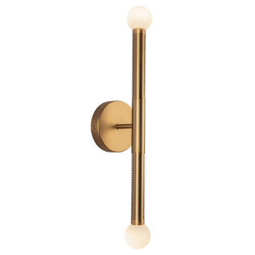 Arden 23-in Wall/Vanity Light — Brushed Gold/Opal Glass [Universal Voltage]