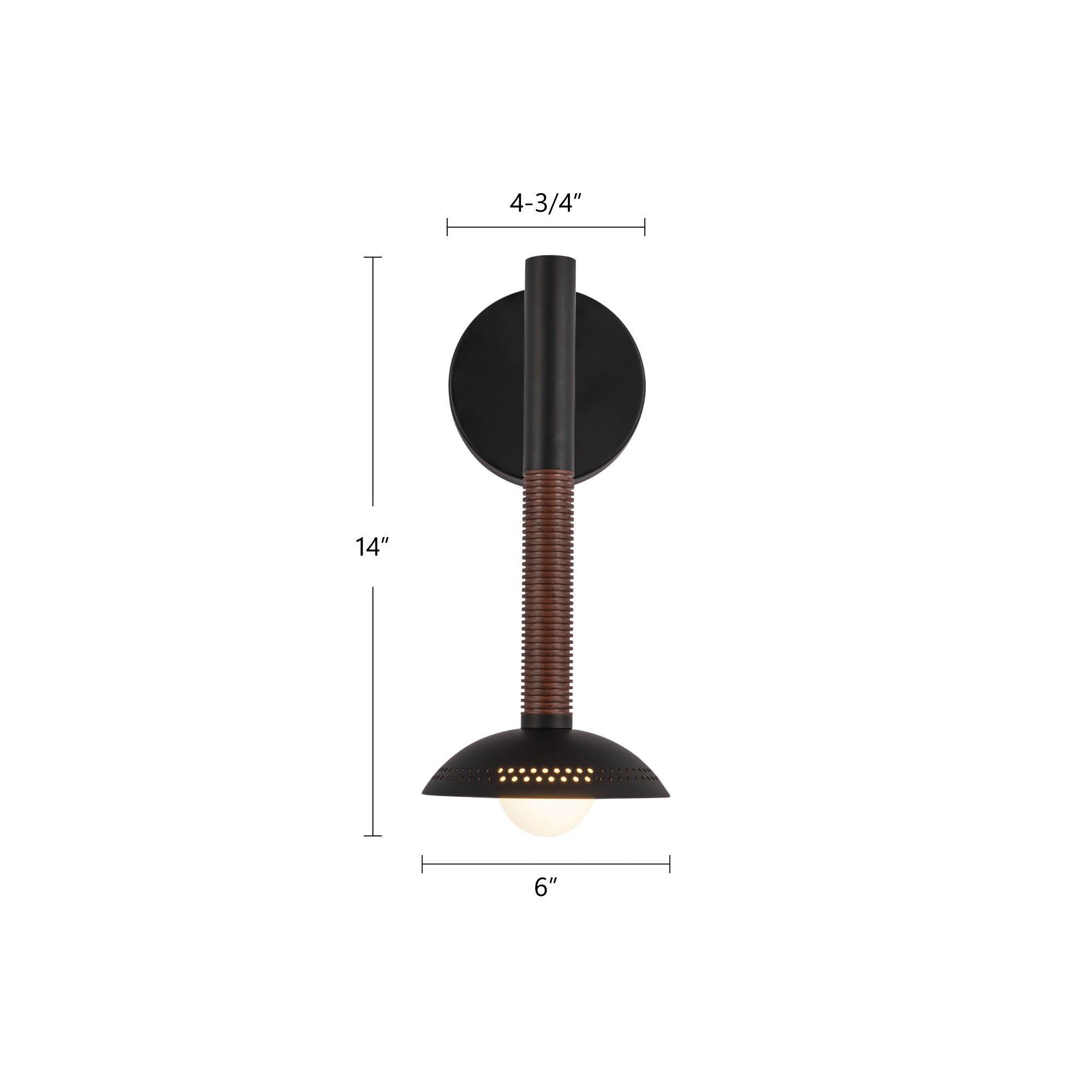 Arden 14-in (With Shade) Wall/Vanity Light