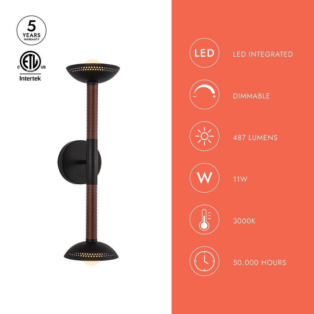 Arden 23-in (With Shade) Wall/Vanity Light